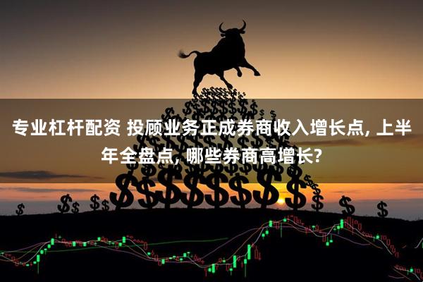 专业杠杆配资 投顾业务正成券商收入增长点, 上半年全盘点, 哪些券商高增长?