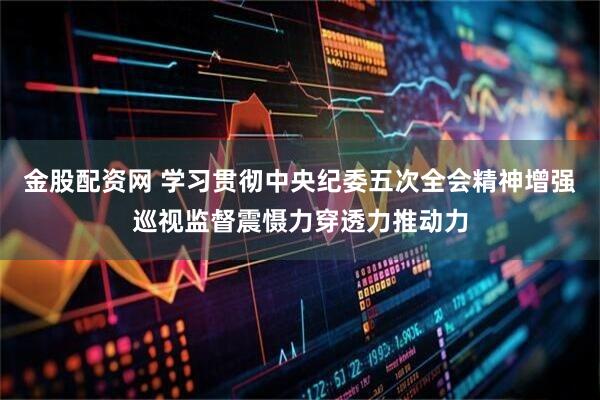 金股配资网 学习贯彻中央纪委五次全会精神增强巡视监督震慑力穿透力推动力